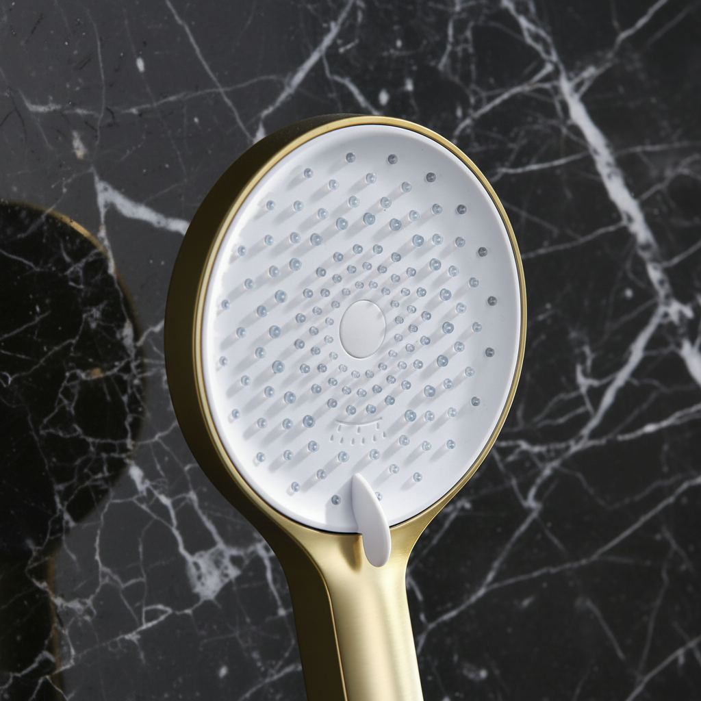 Thermostatisch Douchepaneel Marcelo – Digitale Display - Brushed gold - 182 × 40 × 52 cm