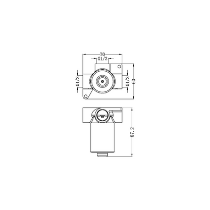 Inbouw Mengkraan Valencia - 1-Gats - Graphite