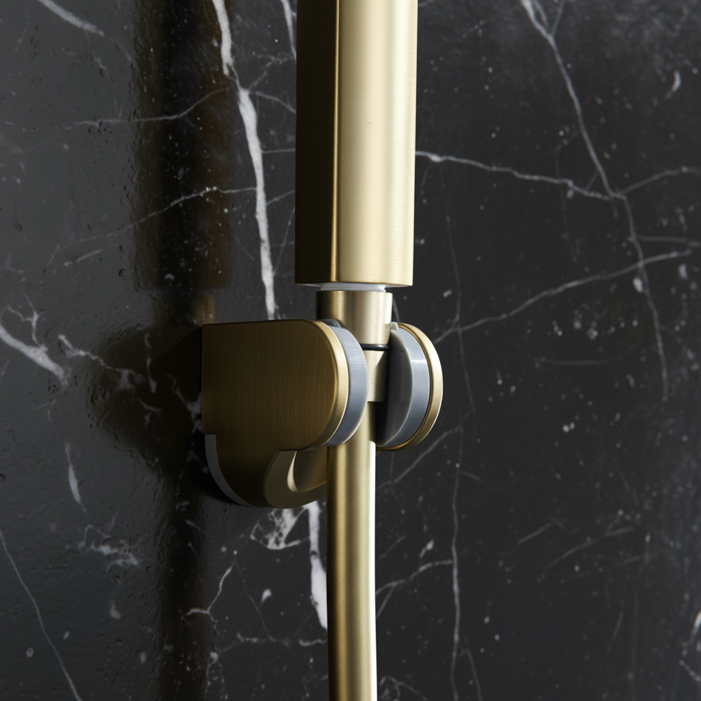 Thermostatisch Douchepaneel Marcelo – Digitale Display - Brushed gold - 182 × 40 × 52 cm