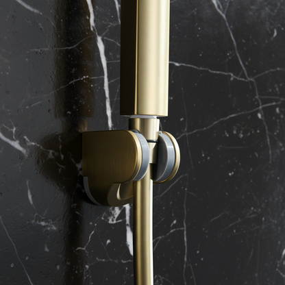 Thermostatisch Douchepaneel Marcelo – Digitale Display - Brushed gold - 182 × 40 × 52 cm