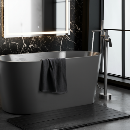 Vrijstaande badkraan Emilia - Gunmetal grey - 88 × 22 × 16 cm