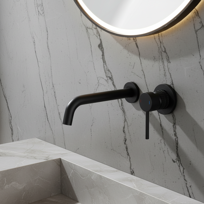 Inbouw wastafelkraan Angelica - Matte black - 23 × 20.5 × 10 cm