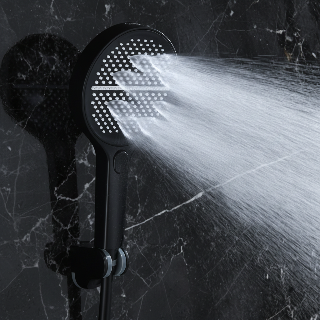 Douchepaneel Elena - LED - Digitaal display - Matte black - 145 × 18 × 65 cm