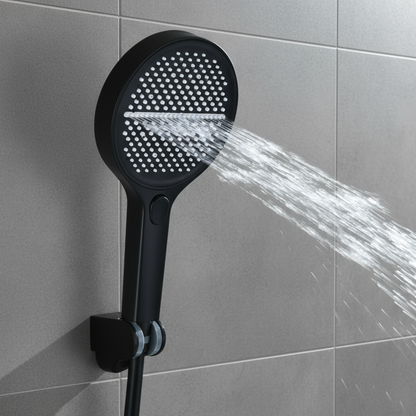 Douchepaneel Elena - LED - Digitaal display - Matte black - 145 × 18 × 65 cm