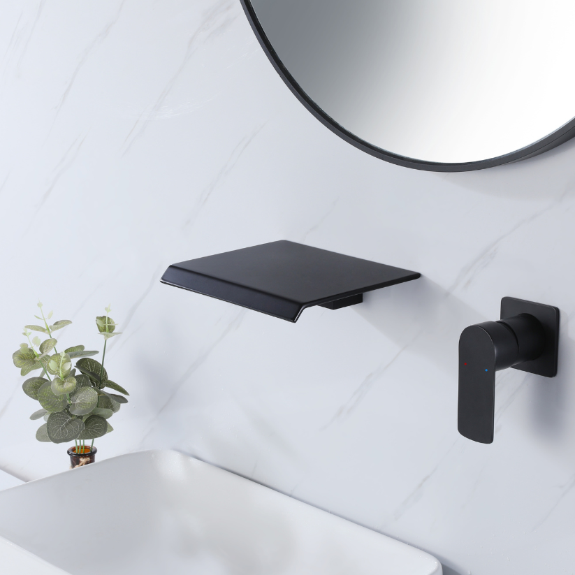 Inbouw wastafelkraan Louise - Mat zwart