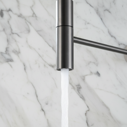 Semi-professionele Keukenkraan Angelica – Uittrekbare Uitloop – Gunmetal Grey - 52.9 × 24.9 × 5.5 cm