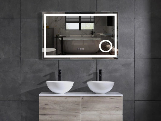 LED Badkamerspiegel - Digitale klok - Dante 100x70cm