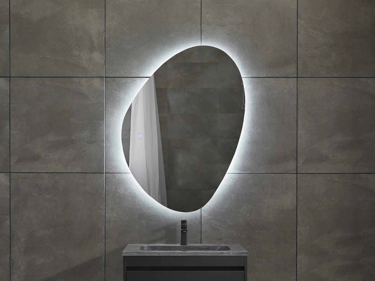 LED Badkamerspiegel - Horizontaal of verticaal - Alessia 100x80cm