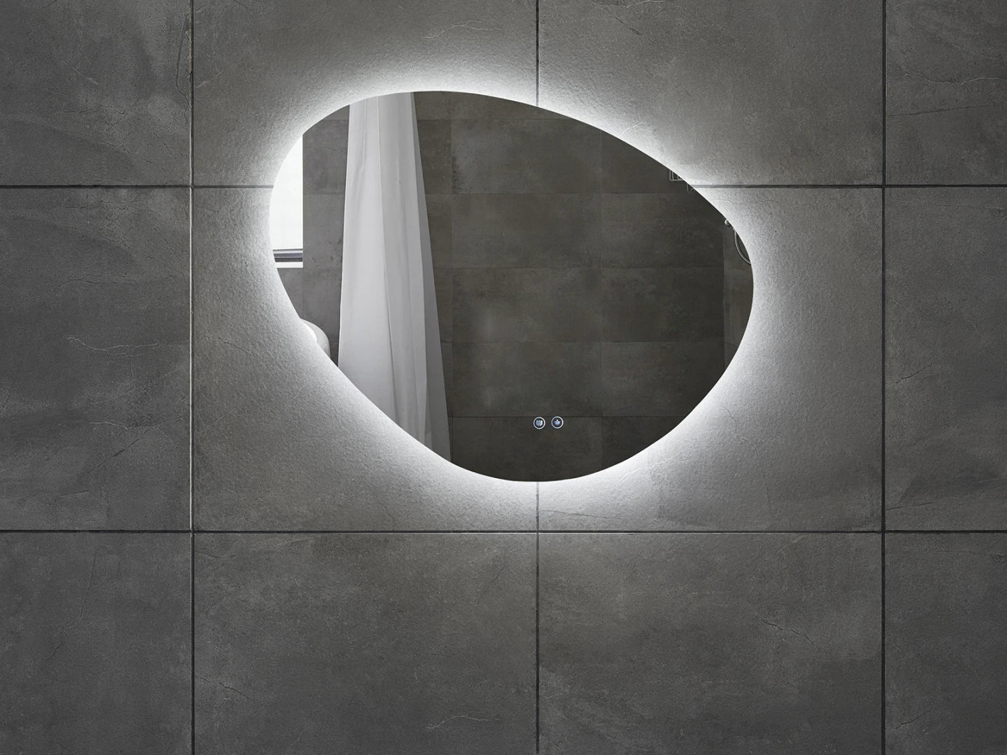 LED Badkamerspiegel - Horizontaal of verticaal - Alessia 80x70cm