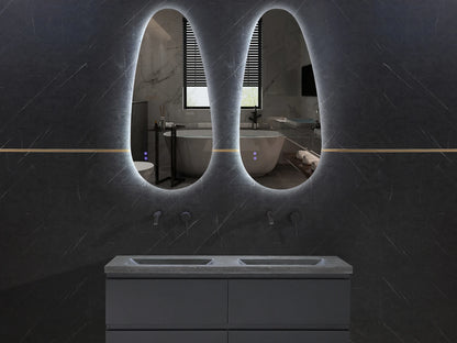 LED Badkamerspiegel - Horizontaal of verticaal - Darla 140x65cm