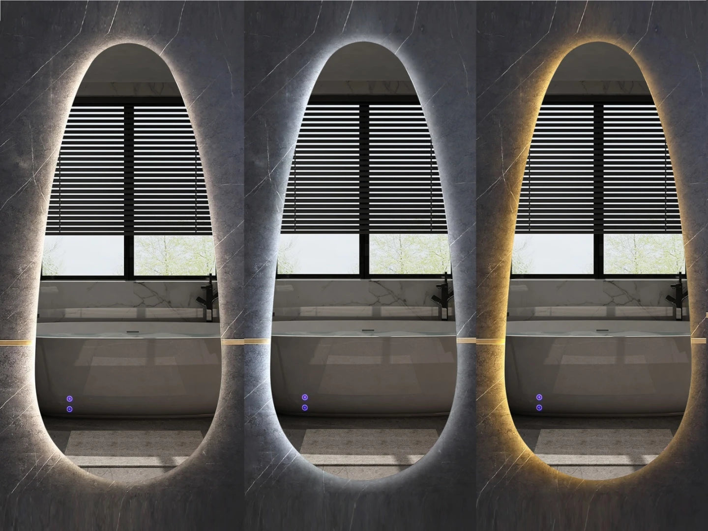 LED Badkamerspiegel - Horizontaal of verticaal - Darla 90x60cm