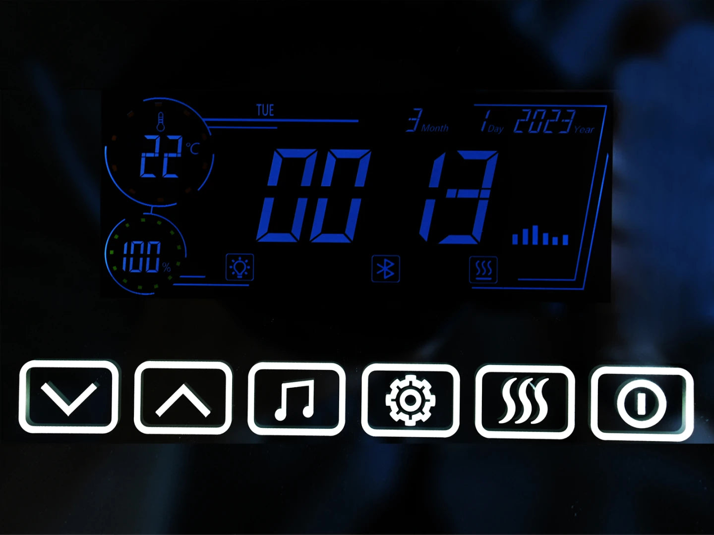 LED Badkamerspiegel - Bluetooth - Lorenzo 120x70cm