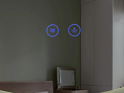 LED Badkamerspiegel - Valeria 90x90cm