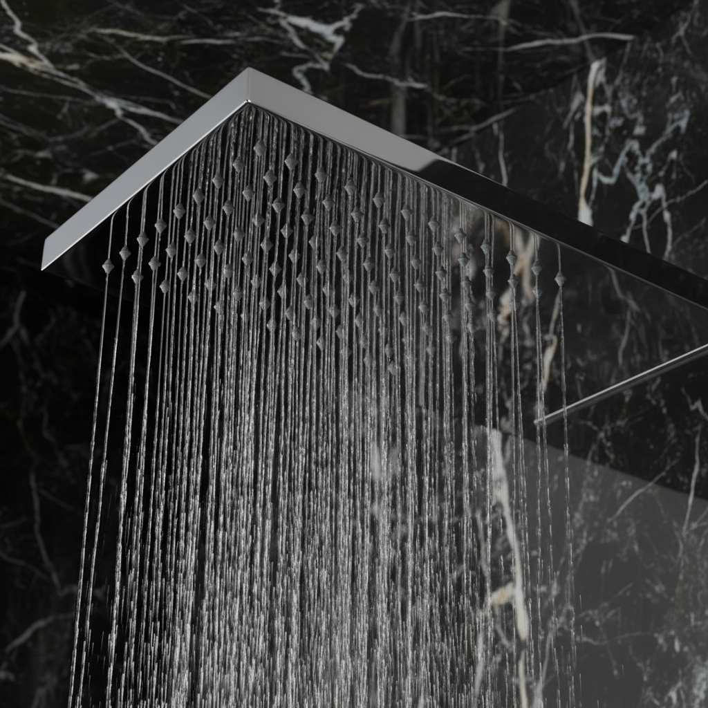 Douchepaneel Nana – Waterval – Massagejets – Chrome - 150 × 20 × 60 cm