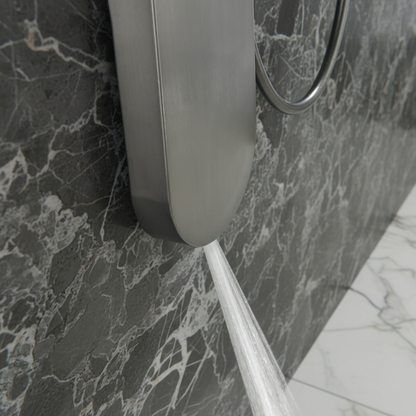 Douchepaneel Elena - LED - Digitaal display - Gunmetal grey - 145 × 18 × 65 cm