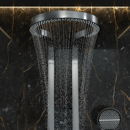 Thermostatisch Douchepaneel Marcelo – Digitale Display - Gunmetal Grey - 182 × 40 × 52 cm