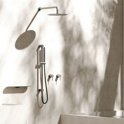 Douchekop Capri – Brushed bronze - 300mm