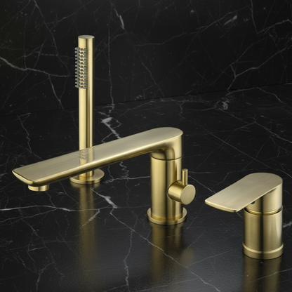 Opbouw badkraan Vero – Brushed gold - 21,6 × 24 × 19,5 cm