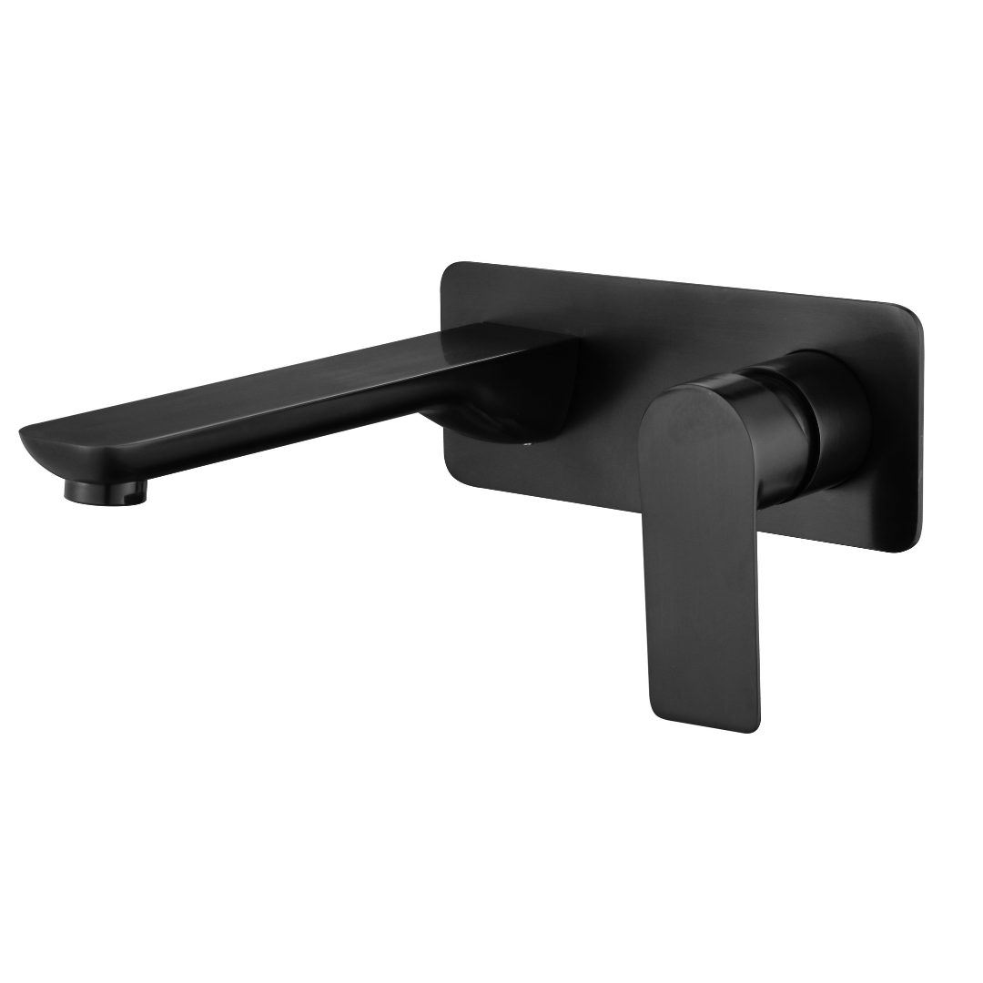 Inbouw wastafelkraan Silvio – Mat zwart - 25 × 10 × 20 cm