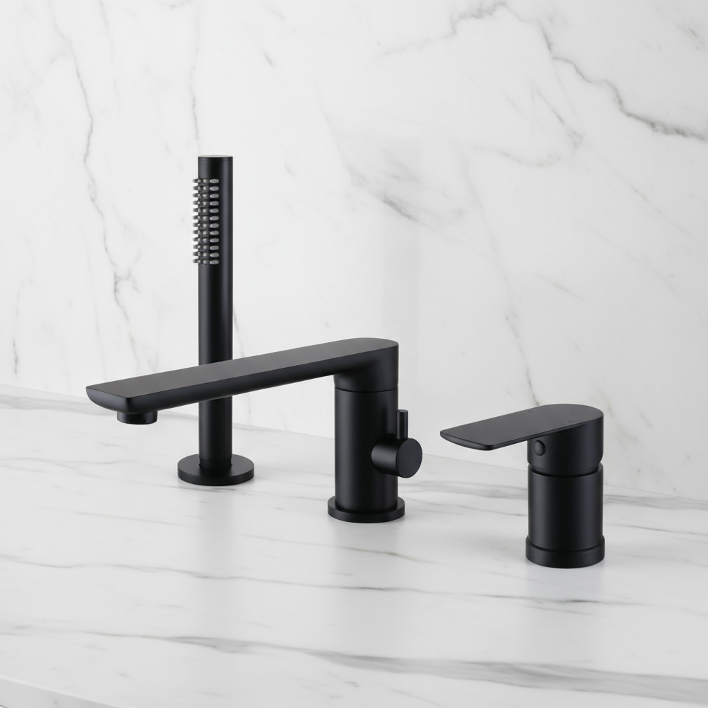 Opbouw badkraan Vero – Matte black - 21,6 × 24 × 19,5 cm