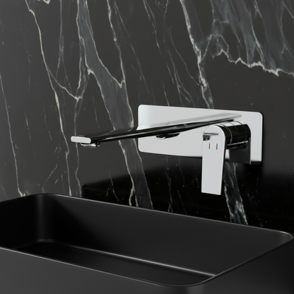 Inbouw wastafelkraan Diego  – Chrome - 22,5 × 11 × 20 cm