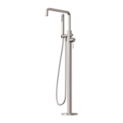 Vrijstaande badmengkraan Valencia - Staafhanddouche - Brushed nickel