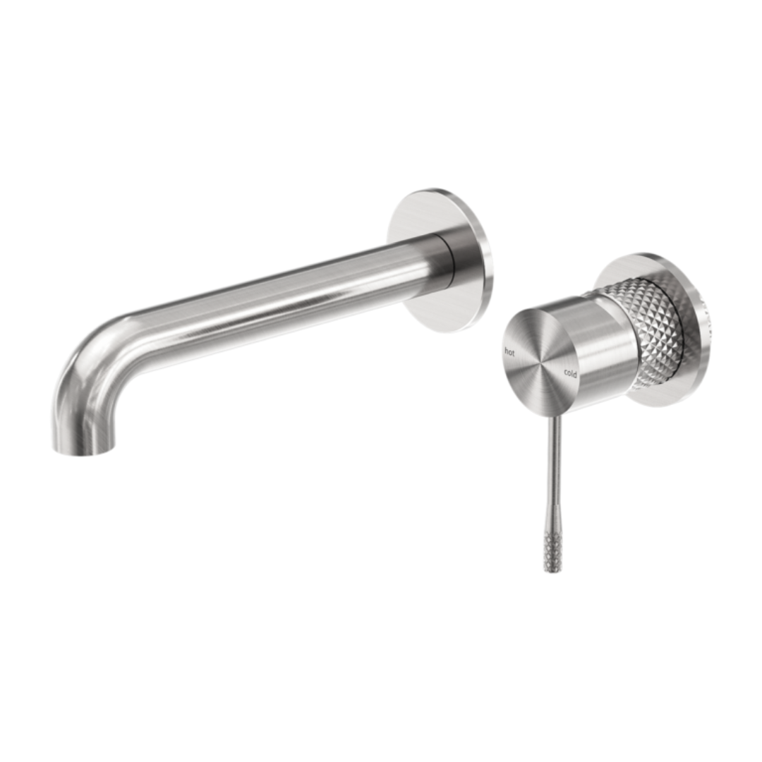 Inbouw wastafelkraan Valencia – Zonder achterplaat - Brushed nickel
