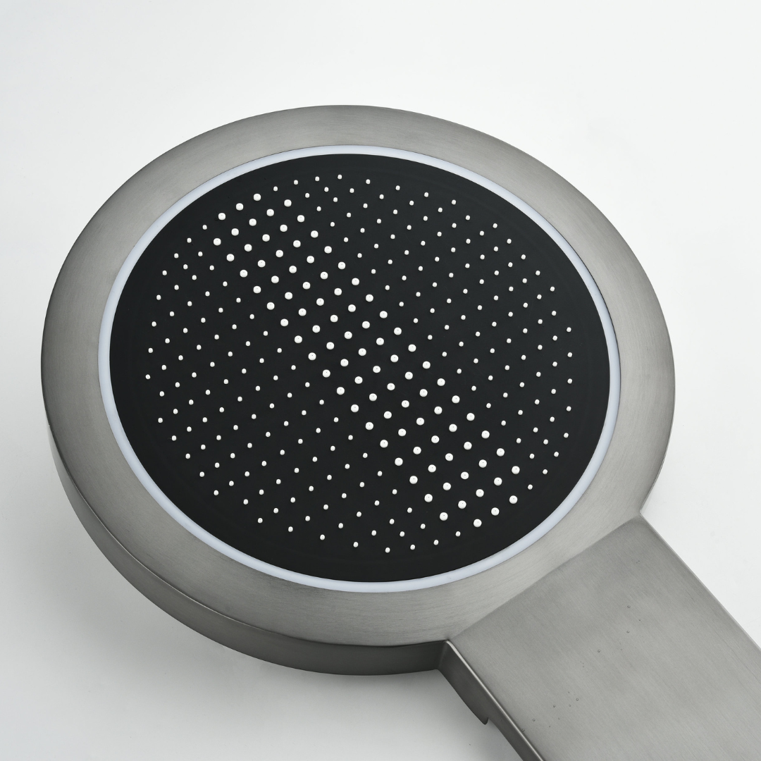 Douchepaneel Elena - LED - Digitaal display - Gunmetal grey - 145 × 18 × 65 cm