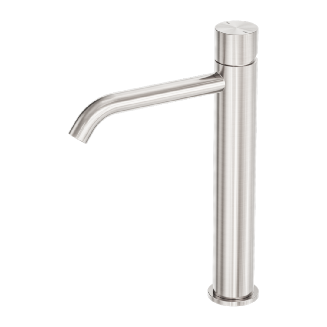 Hoge wastafelkraan Capri - Greeploos - 1-Gats - Brushed nickel