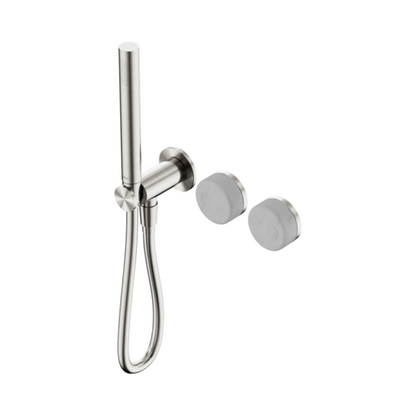 Inbouw douchemengkraan – Sorrento – Carrara – Staafhanddouche – Zonder achterplaat – Brushed nickel