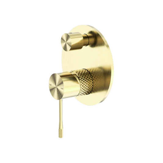 Inbouw mengkraan met diverter – Valencia – Brushed gold
