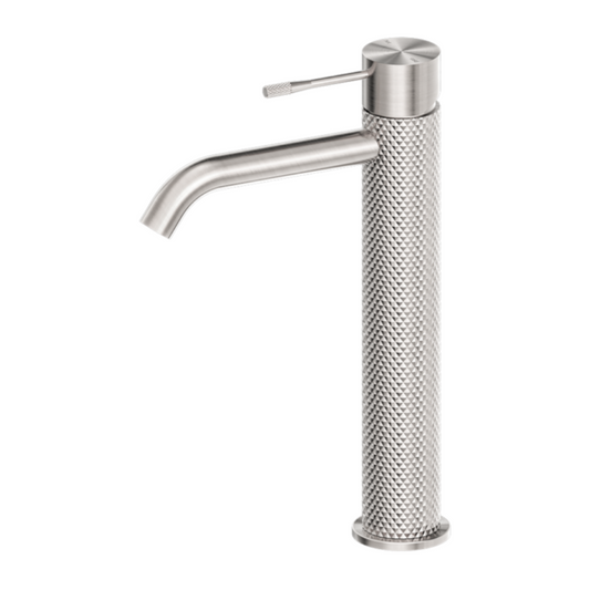 Hoge wastafelkraan Valencia - 1-Gats - Brushed nickel
