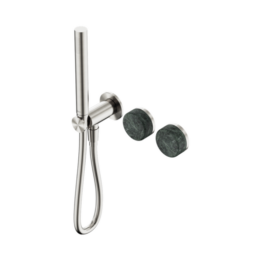 Inbouw douchemengkraan – Sorrento – Verde Alpi – Staafhanddouche – Zonder achterplaat – Brushed nickel