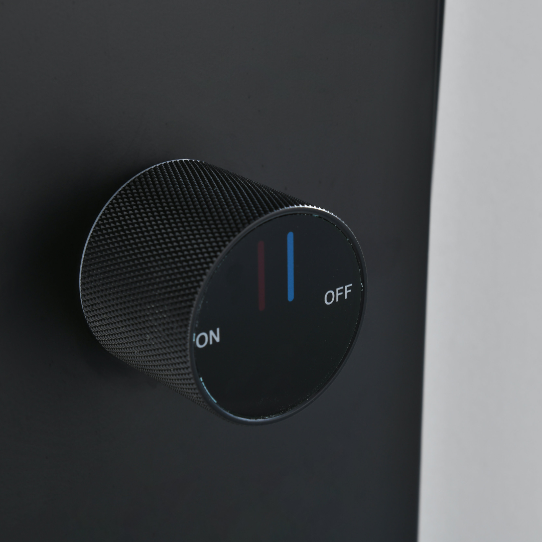 Douchepaneel Elena - LED - Digitaal display - Matte black - 145 × 18 × 65 cm