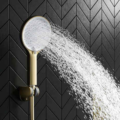 Thermostatisch Douchepaneel Marcelo – Digitale Display - Brushed gold - 182 × 40 × 52 cm