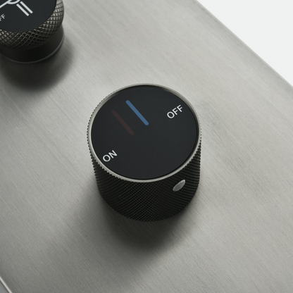 Douchepaneel Elena - LED - Digitaal display - Gunmetal grey - 145 × 18 × 65 cm