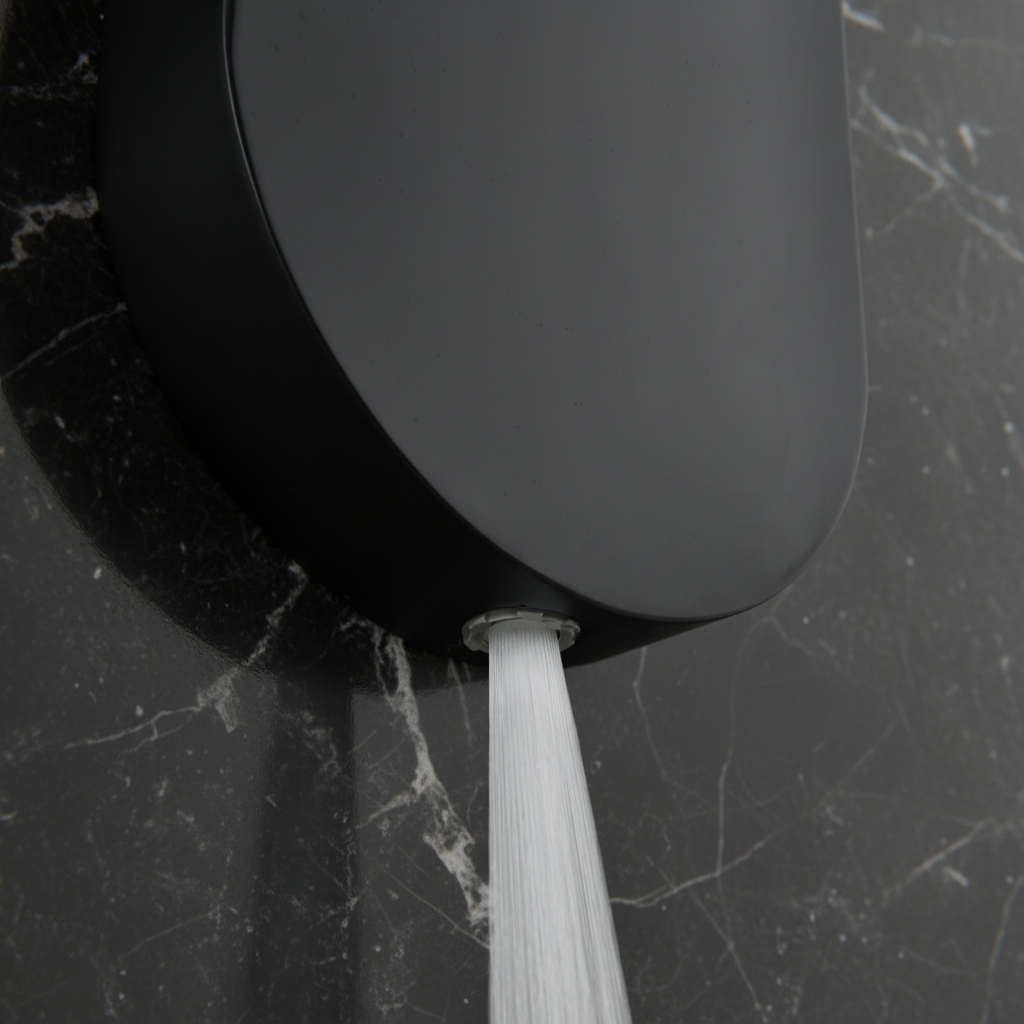 Douchepaneel Elena - LED - Digitaal display - Matte black - 145 × 18 × 65 cm