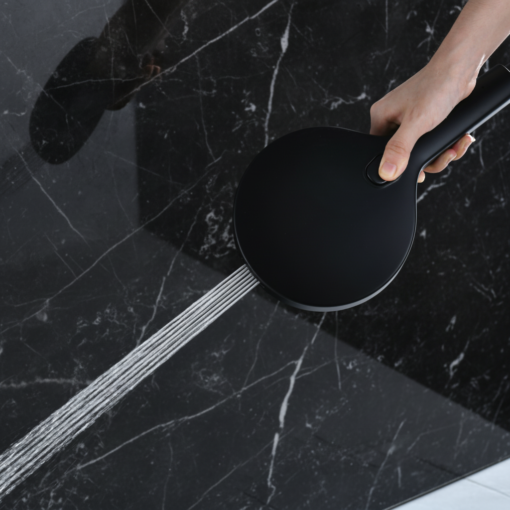 Douchepaneel Elena - LED - Digitaal display - Matte black - 145 × 18 × 65 cm