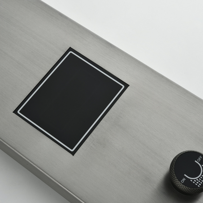 Douchepaneel Elena - LED - Digitaal display - Gunmetal grey - 145 × 18 × 65 cm