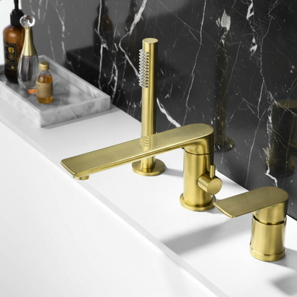 Opbouw badkraan Vero – Brushed gold - 21,6 × 24 × 19,5 cm