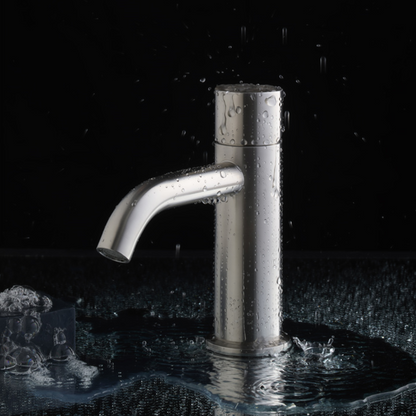 Opbouw wastafelkraan Capri - Greeploos - 1-Gats - Brushed nickel