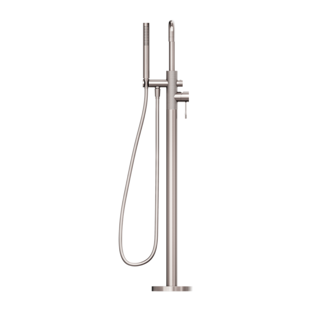 Vrijstaande badmengkraan Valencia - Staafhanddouche - Brushed nickel