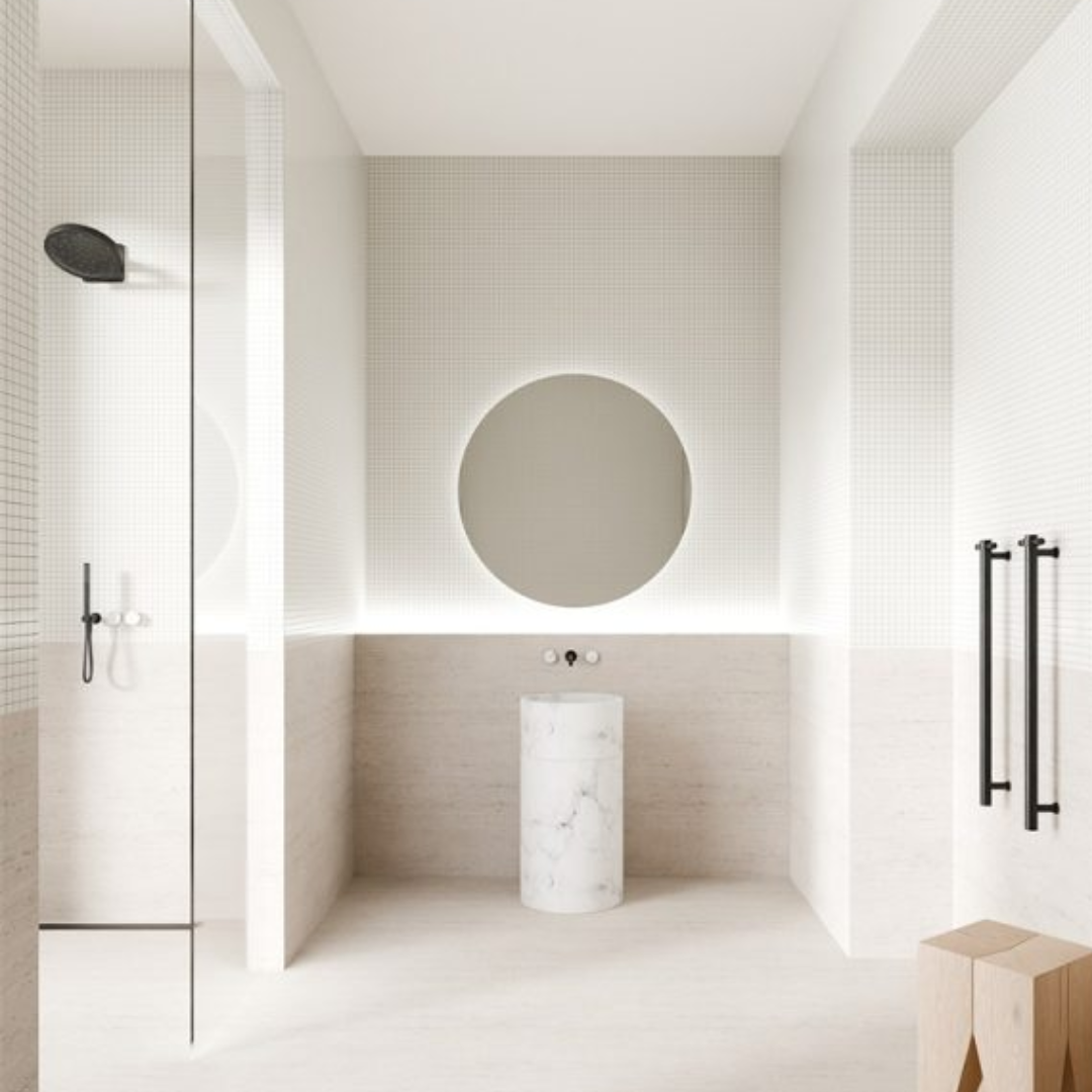 Regendouchekop Sorrento - Met wandbevestiging - Brushed gold - 300mm