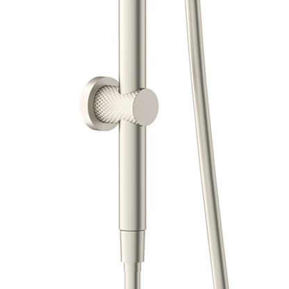 Regendoucheset Valencia – Brushed Nickel - Air shower - Met inbouwmengkraan