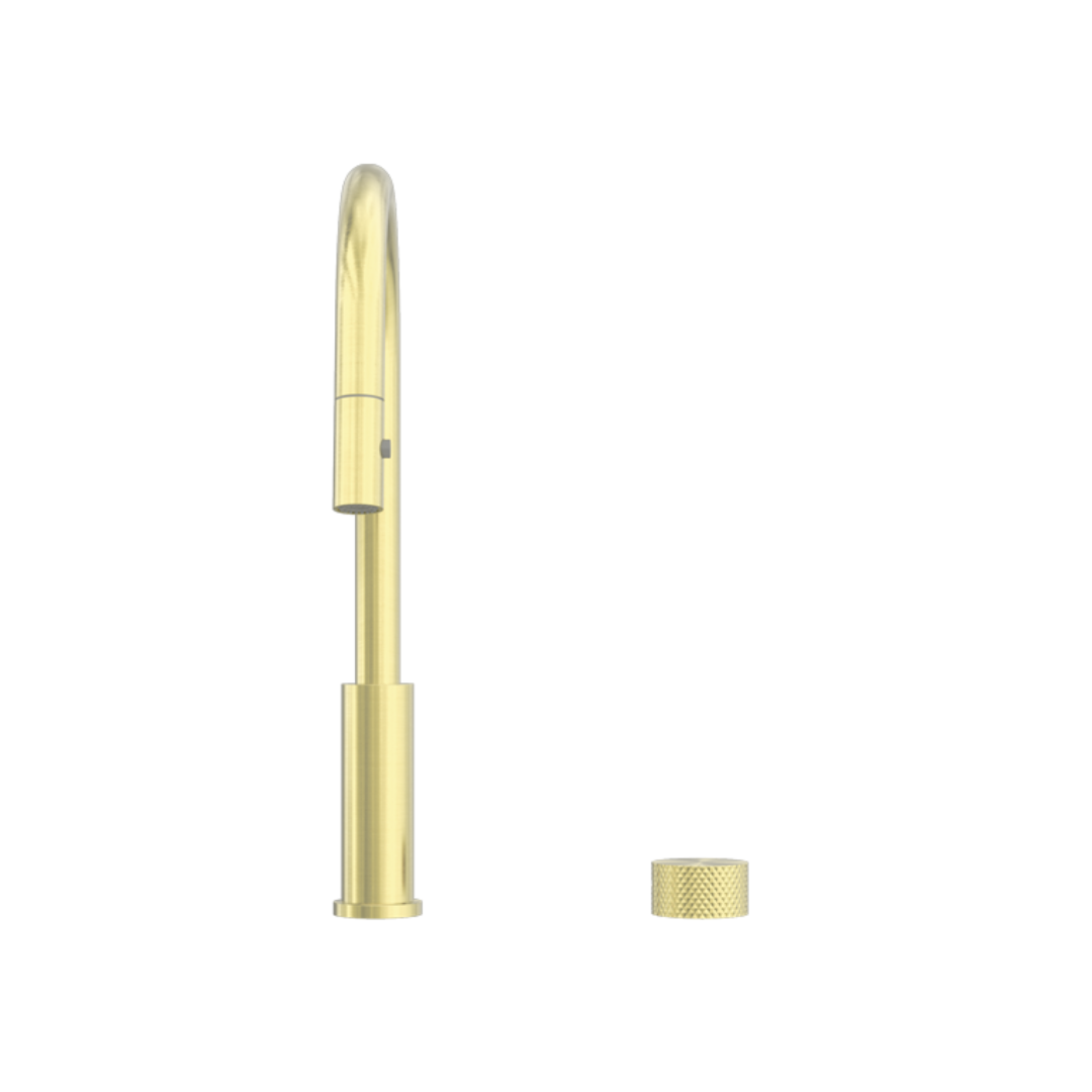 Keukenkraan Valencia – 2-Gats – Brushed gold