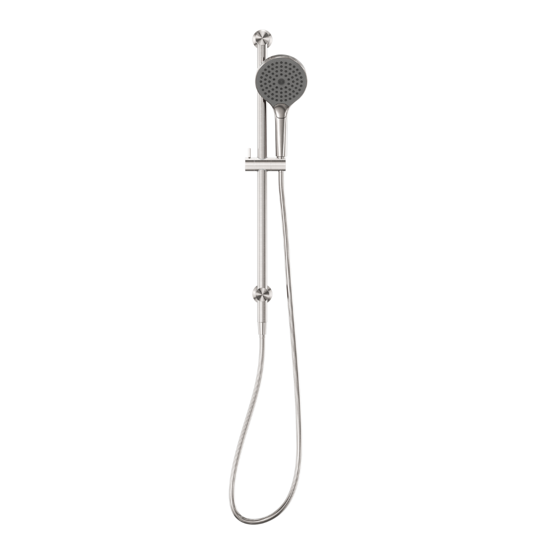 Handdouche met glijstang - Valencia – Air shower II - Brushed nickel