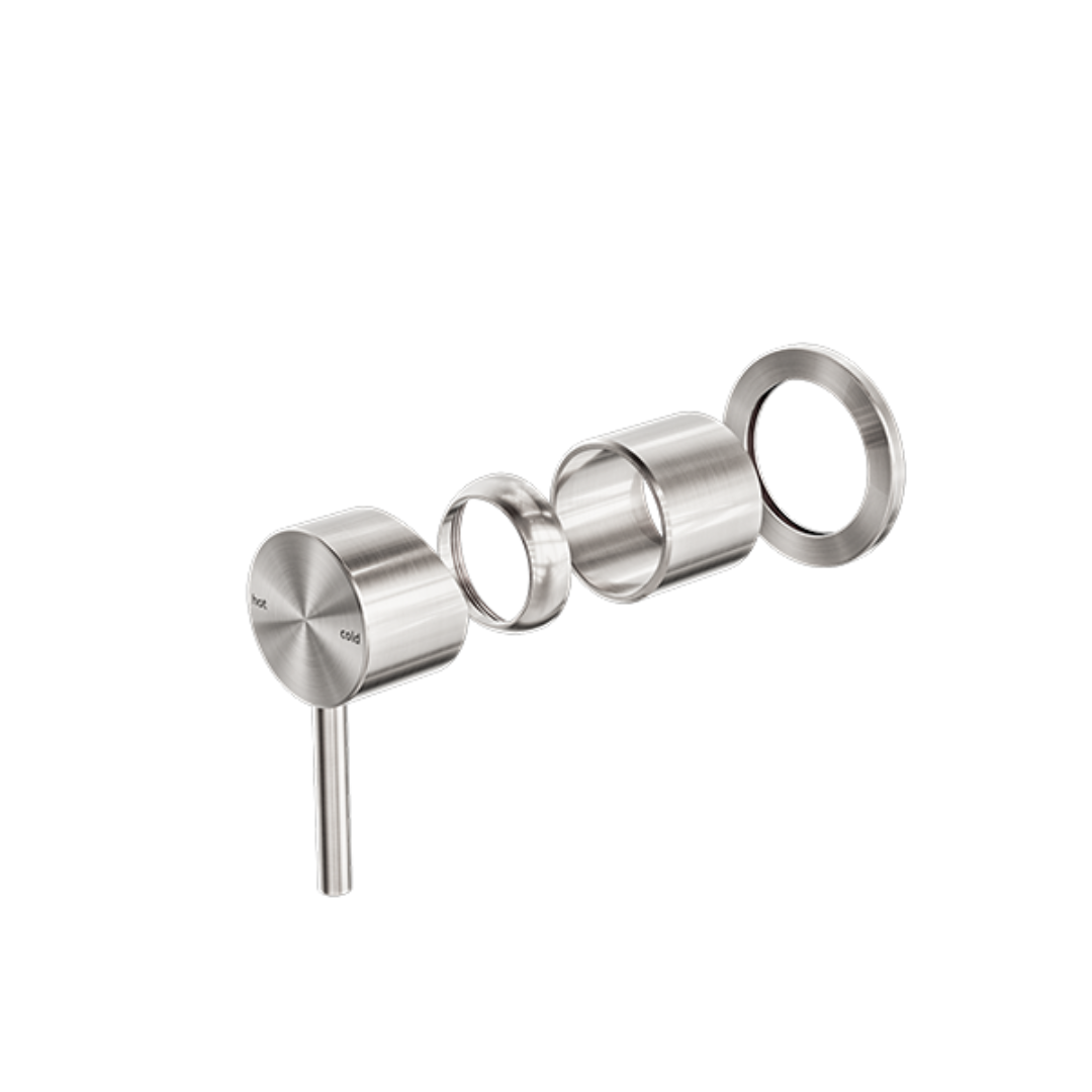 Inbouw mengkraan - Capri - 1-Gats - Brushed nickel