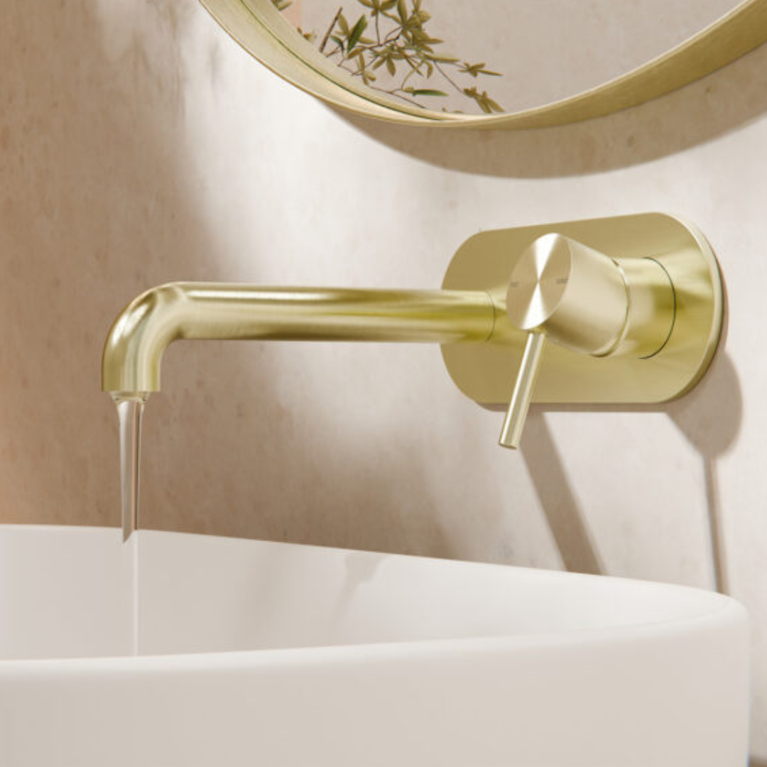 Inbouw wastafelkraan Capri – Brushed gold