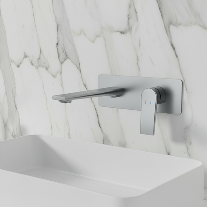 Inbouw wastafelkraan Diego  – Gunmetal grey - 22,5 × 11 × 20 cm