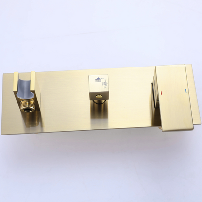 Inbouw Regendoucheset Antoinette - Brushed gold